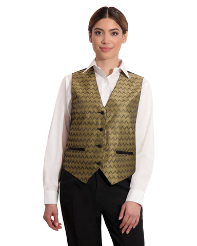 WOMENS FASHION VEST SEPARATE - GOLD