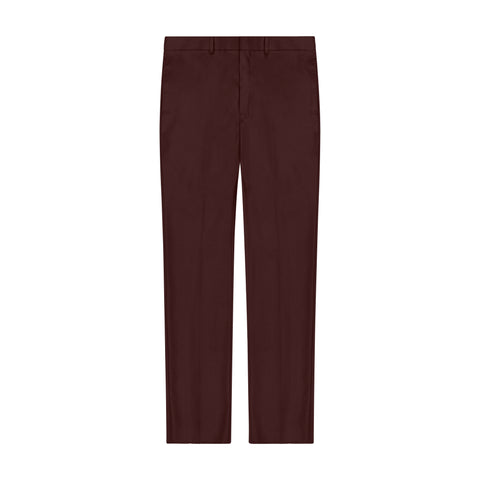 MENS "POWER STRETCH" SOLID SUIT SEPARATE - PANTS - BURGUNDY